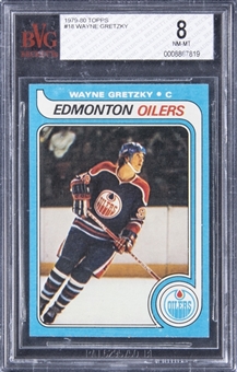 1979/80 Topps #18 Wayne Gretzky Rookie Card – BVG NM-MT 8